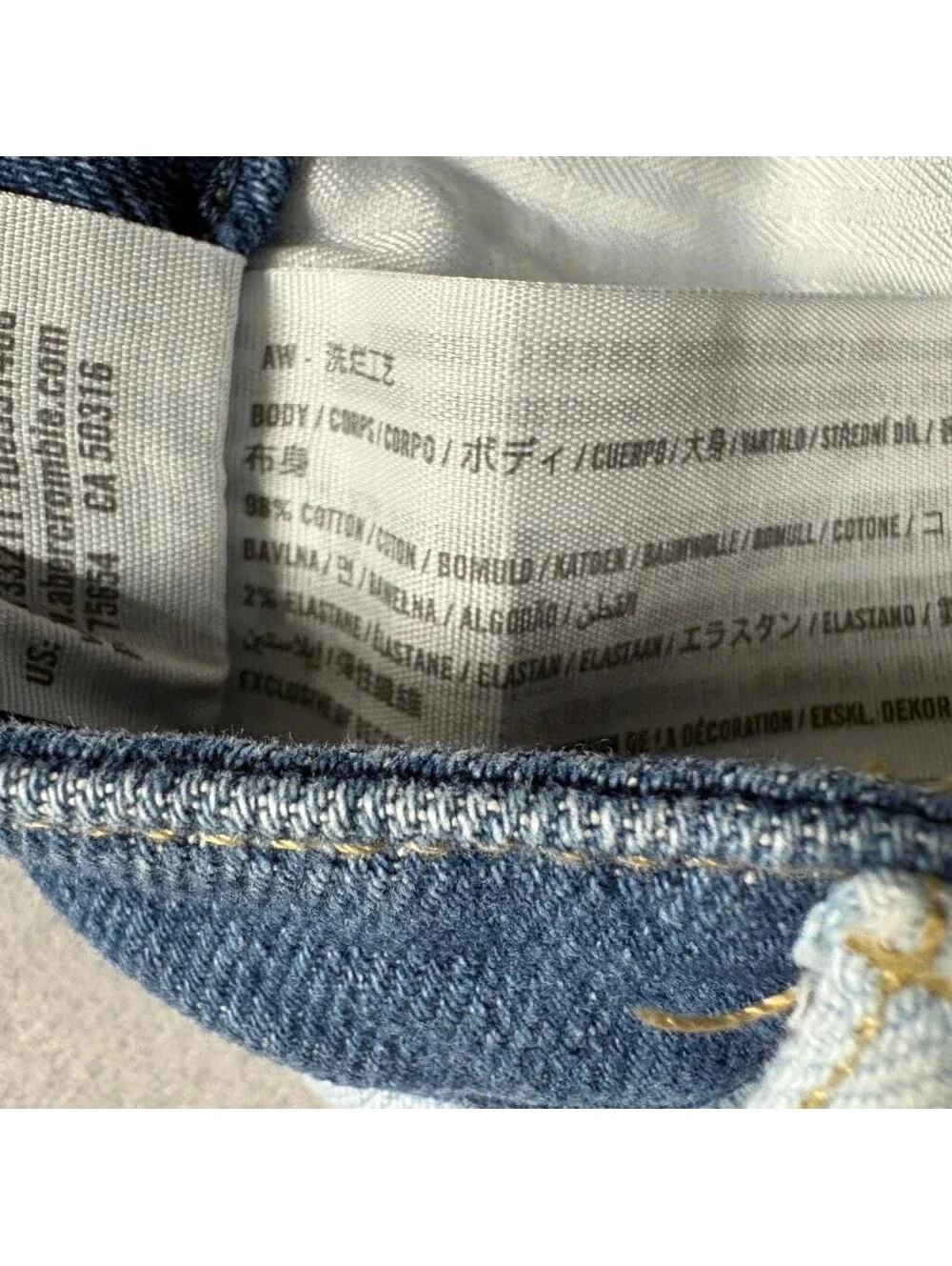 Hollister Colorblock Patchwork Jeans Womens 9S W29 L25 Ultra High Rise Straight
